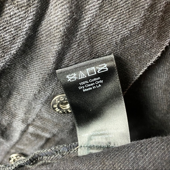 Mr. Completely Distressed Fitted Black Denim Jacket Men's Size Small - Picture 3 of 10